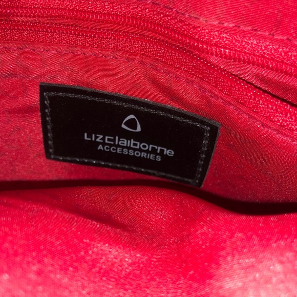 Red Liz Claiborne Handbag Purse - Picture 14 of 16
